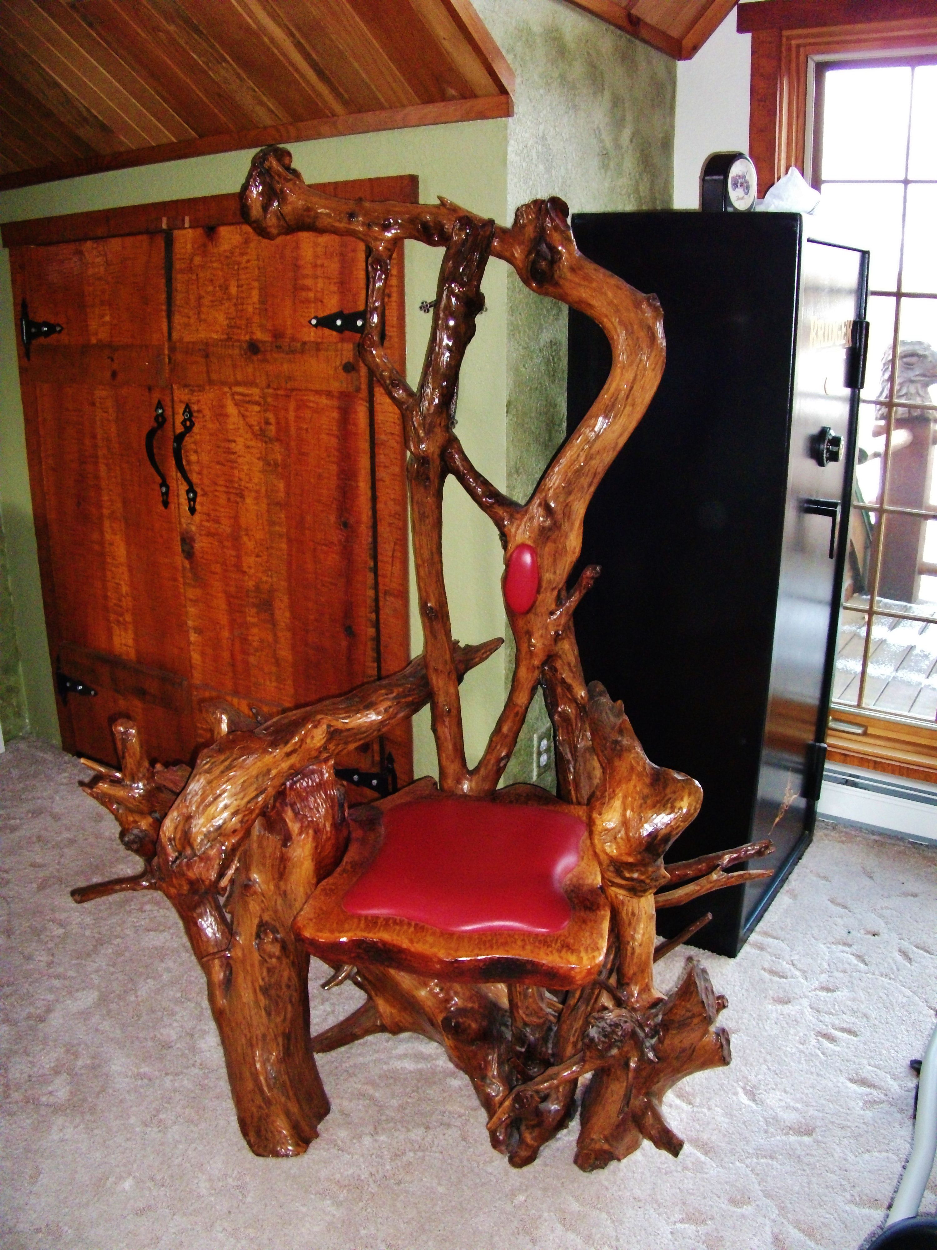 Driftwood Chair Ken Schels, Eagle River WI